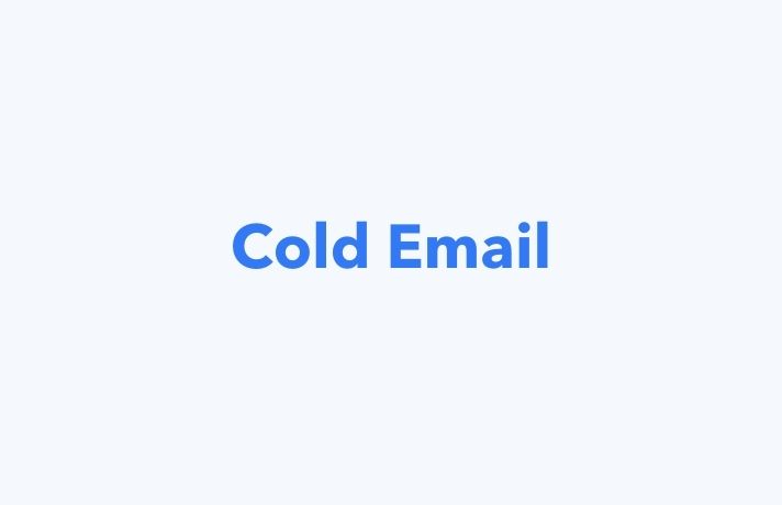 what is a cold email