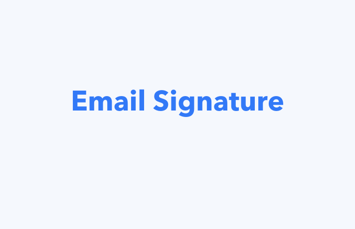 email signature headline image