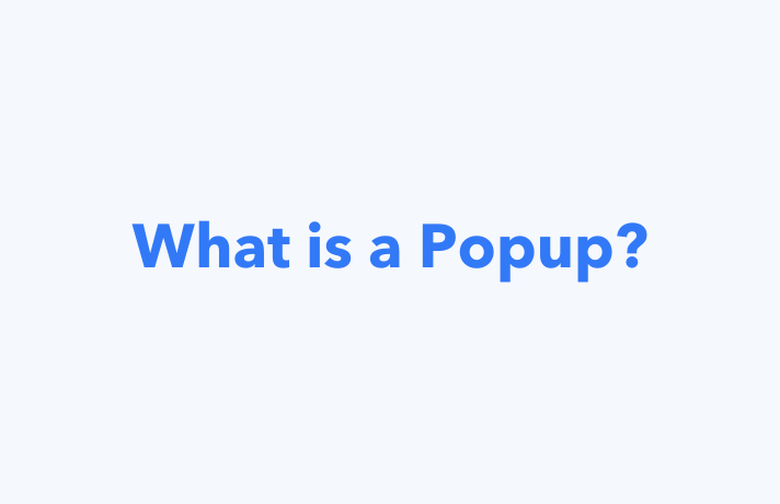 what is a popup
