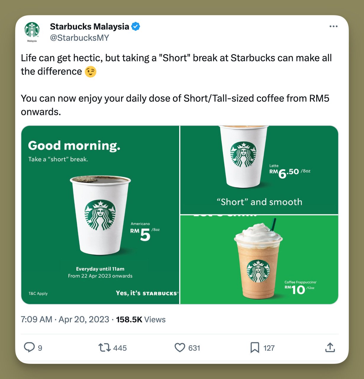 Starbucks zaman bazlı segmentasyon örneği