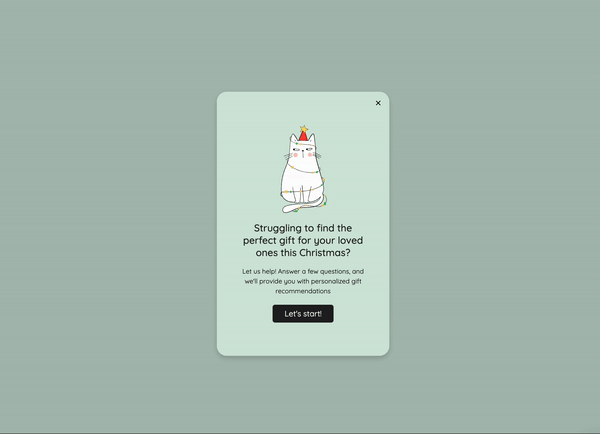Season's Greetings, Seasonal Campaigns: Your Personalized Christmas Gift Suggestor