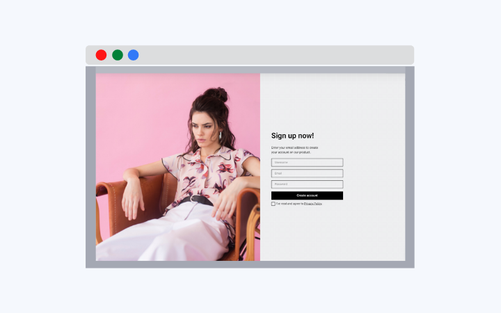 full screen popup