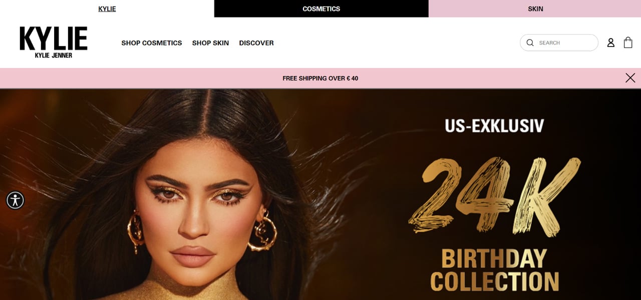 Kylie Cosmetics kargo promosyonu pop-up