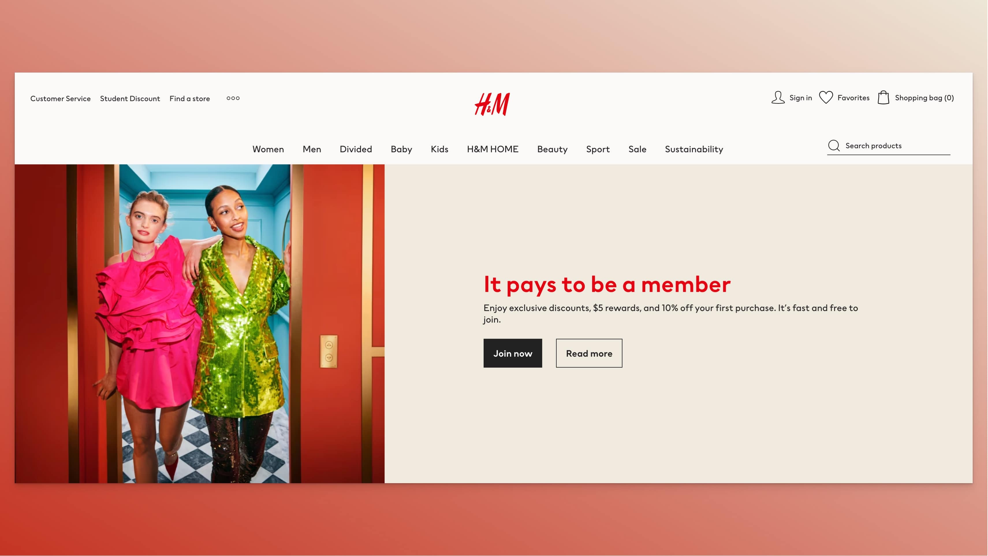 H&M'nin müşteri sadakat programı örneği