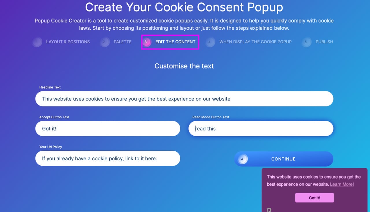 shopify çerez popup oluşturucu