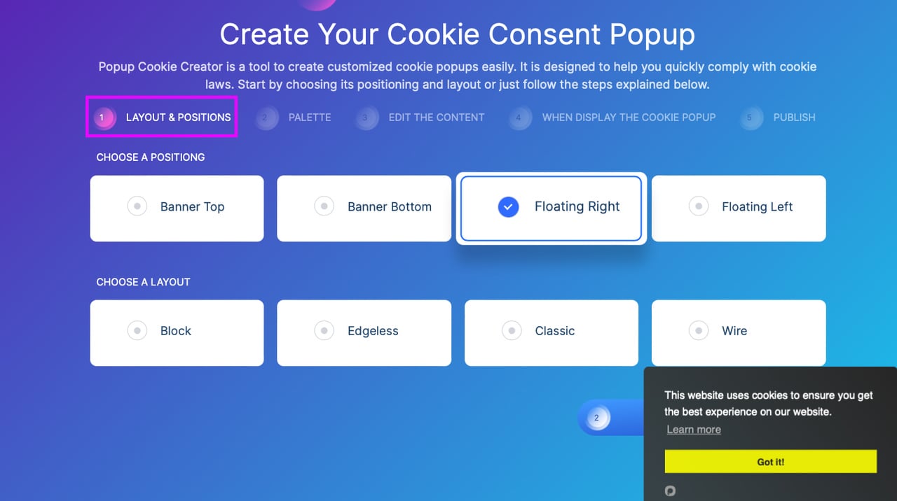 popupsmart shopify çerez oluşturucu