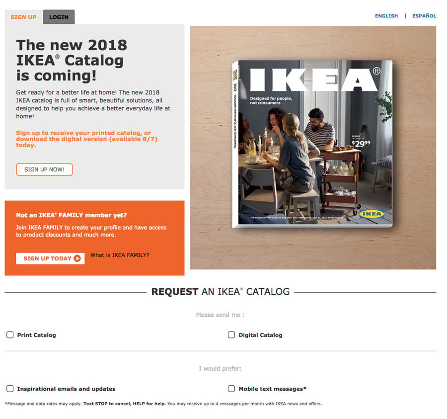 Ikea Lead Magnet Katalog Örneği