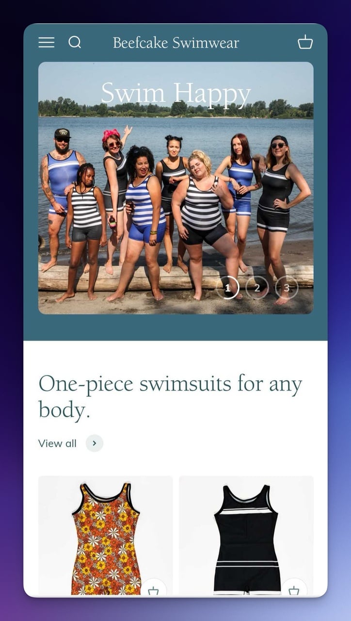 beefcake swimwear anasayfasının ilk görünümü