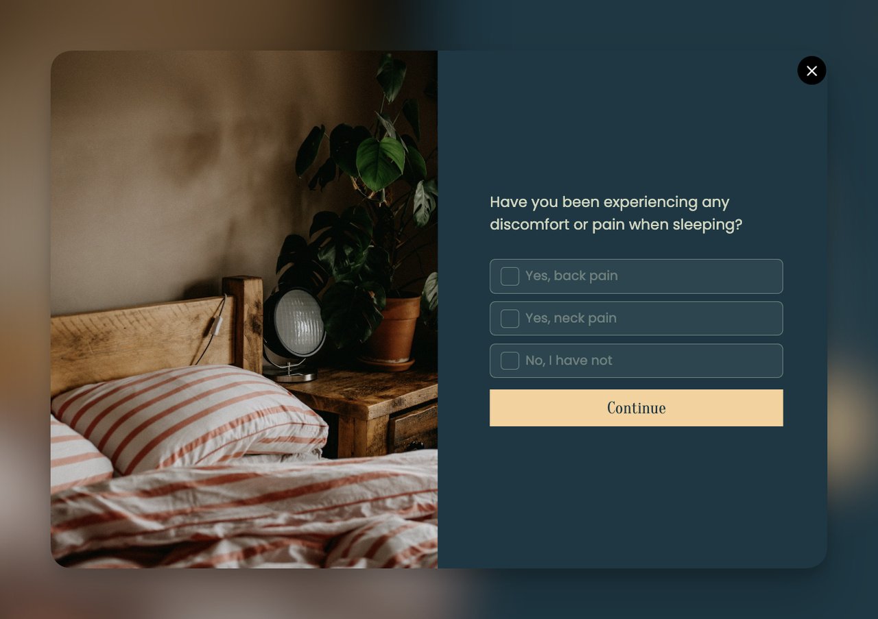 popupsmart örneğinden soru ve seçenek bazlı anket popup