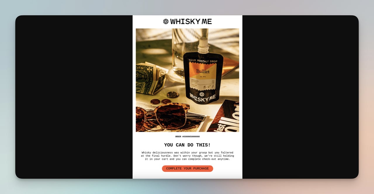 whisky me sepet hatırlatma e-posta örneği