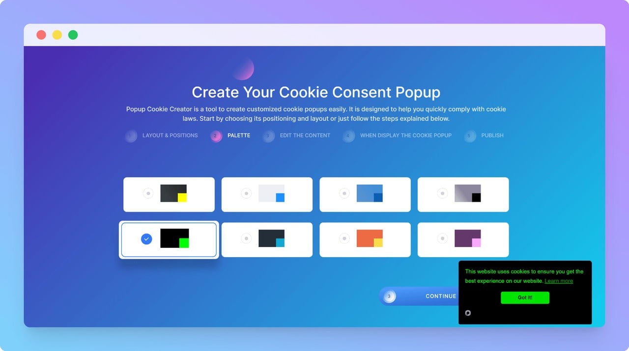 Popupsmart-Shopify-cookie-tool-adım-üç-GDPR-uyumlu-çerez-popup-oluşturma