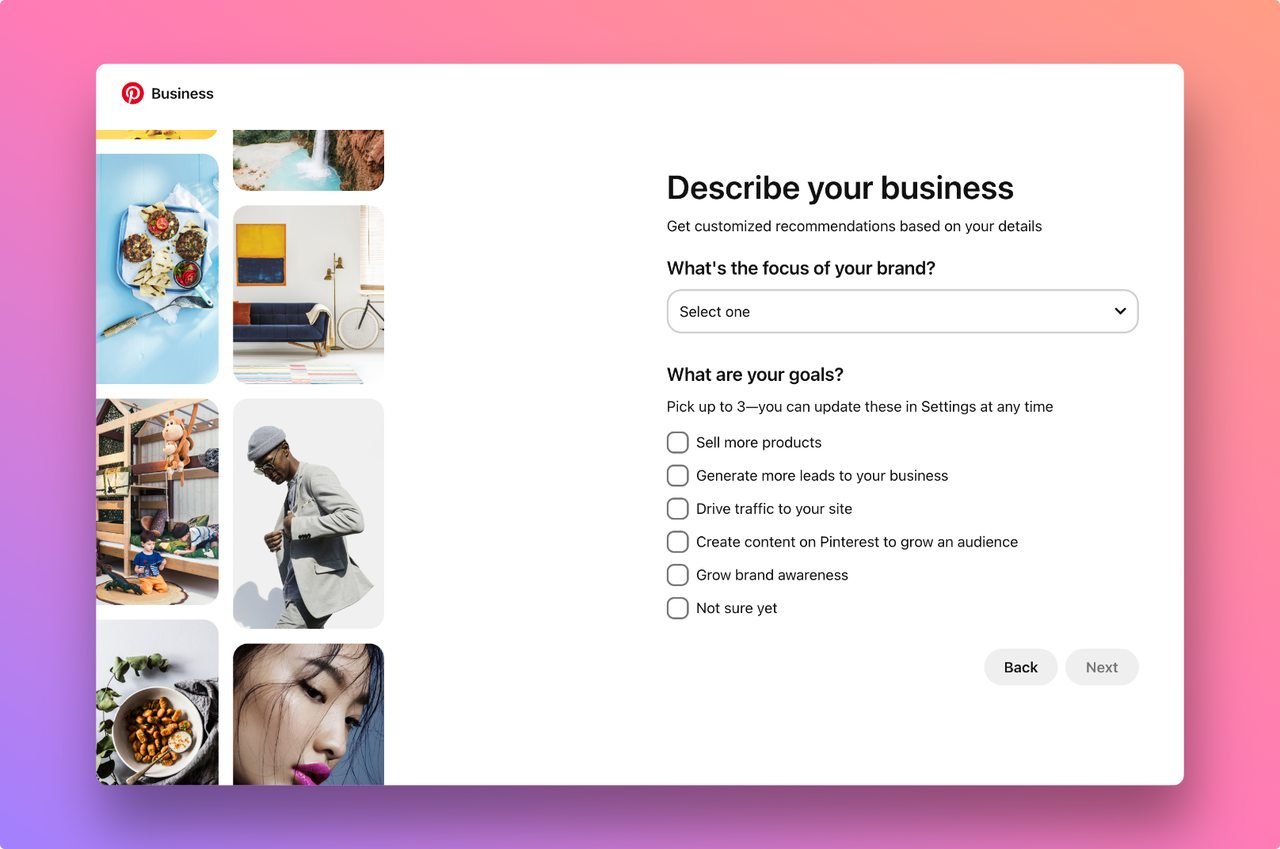 Pinterest'te İşletme Hesabı