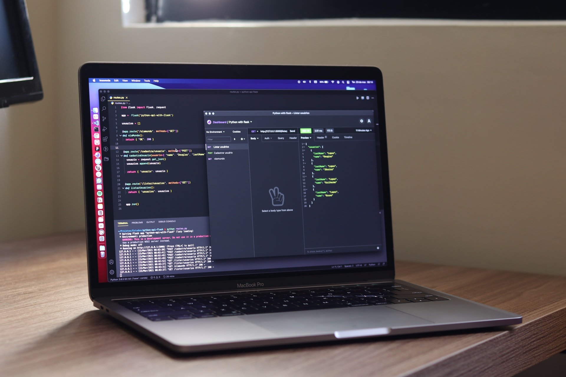 MacBook'ta Python programlama