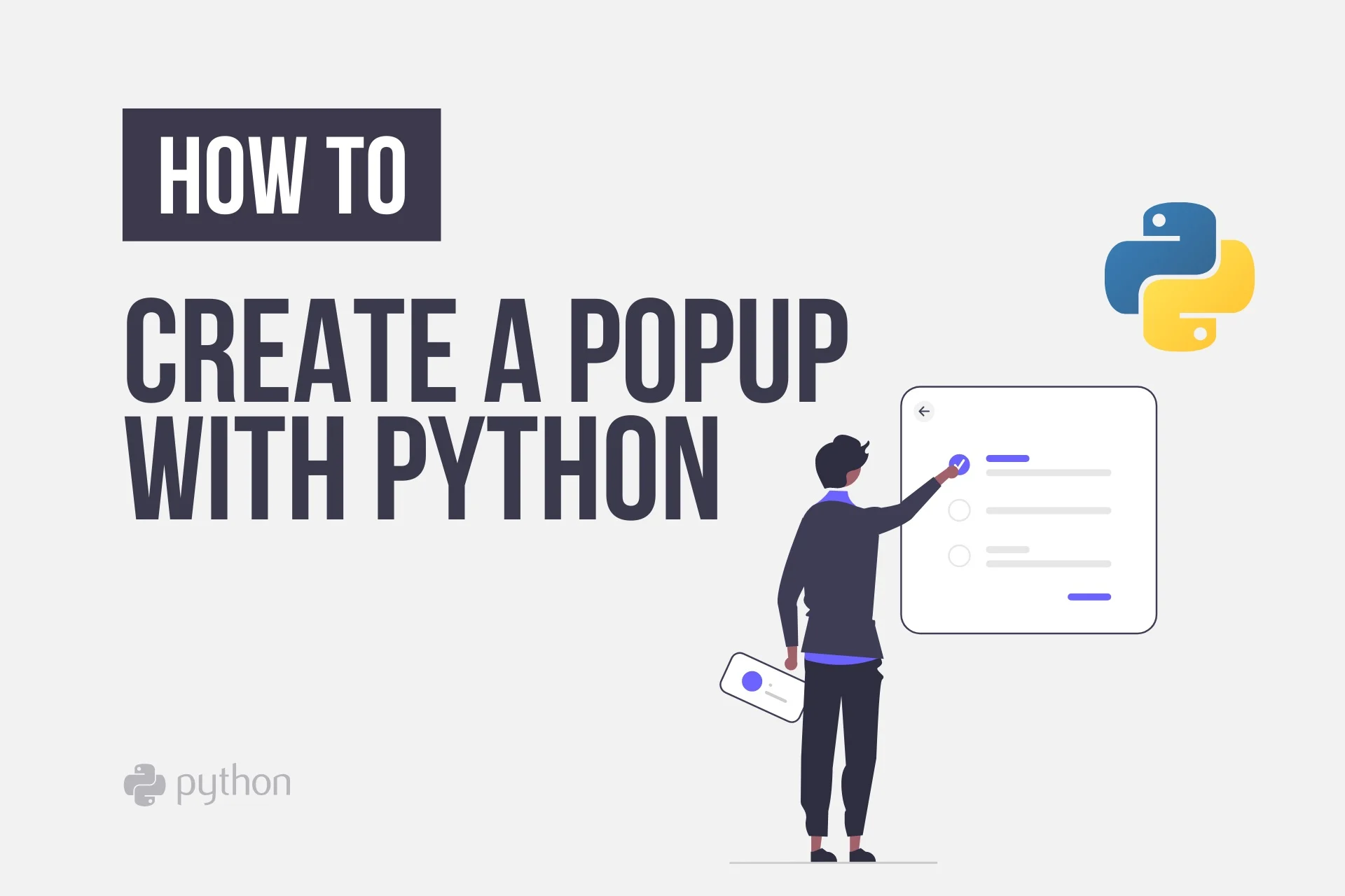 Python ile Popup Nasıl Oluşturulur?
