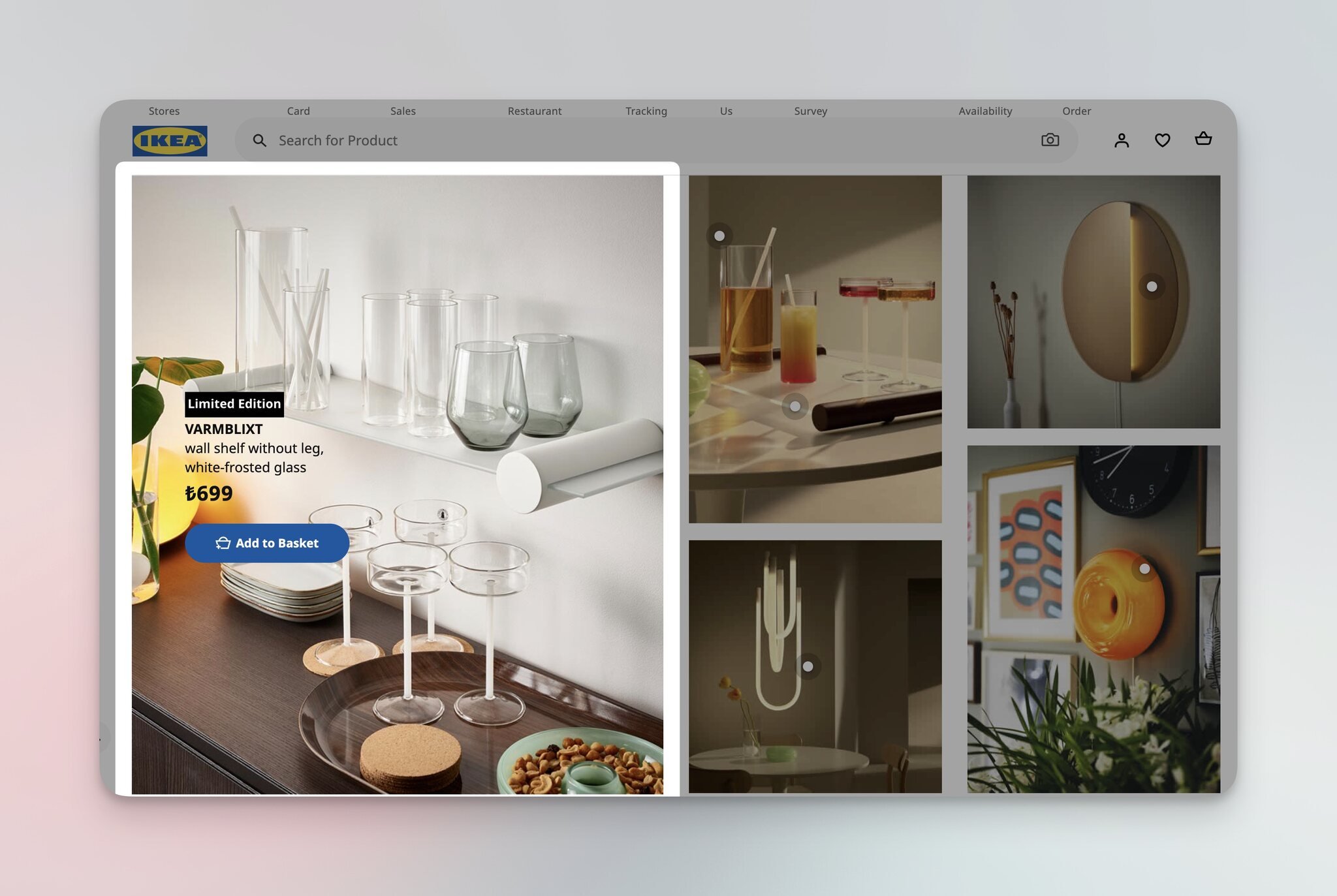 IKEA homepage product recommendation tile