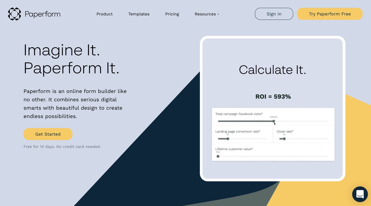 Paperform form creation software screenshot