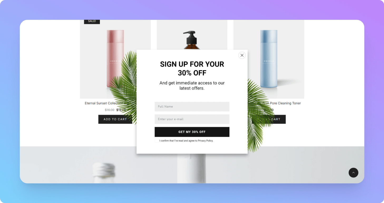 Popupsmart published campaign confirmation screen
