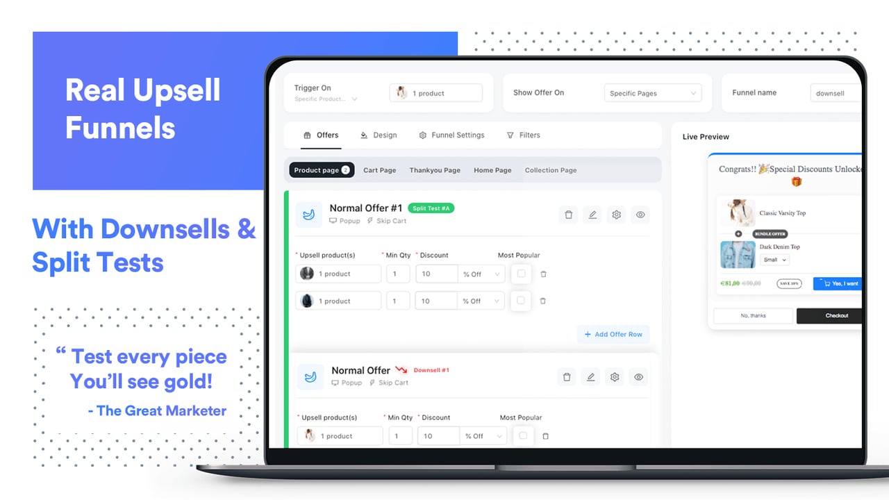 UFE Shopify satış arttırma uygulaması