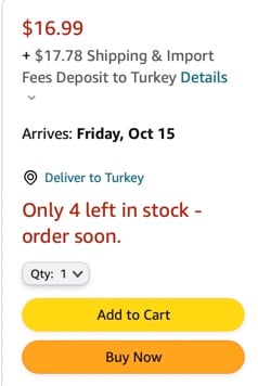 sınırlı stok popup