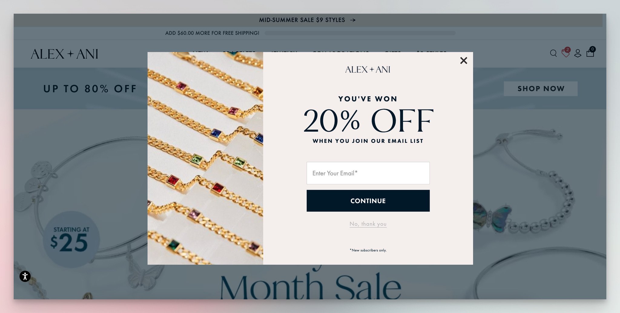 Alex ve Ani'nin oyunlaştırma pop-up'ının ikinci adım örneği