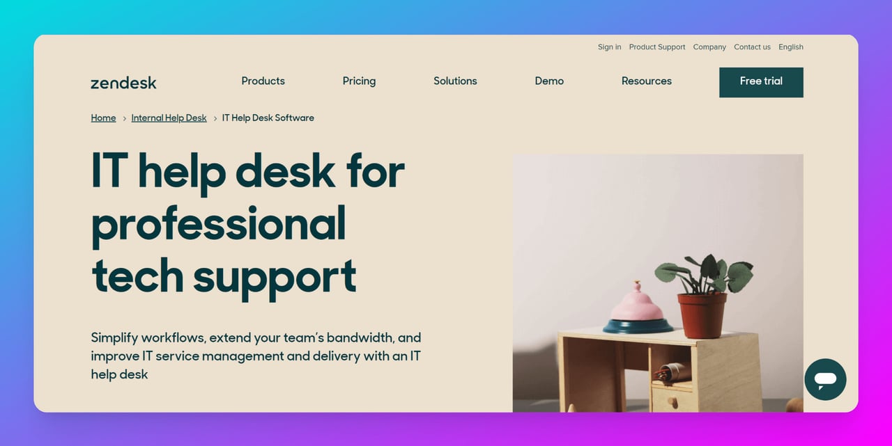Zendesk-web sitesi-yardım masası-ve-müşteri-hizmeti müşteri adayı oluşturma-otomasyonu hakkında içerik gösteren ekran görüntüsü
