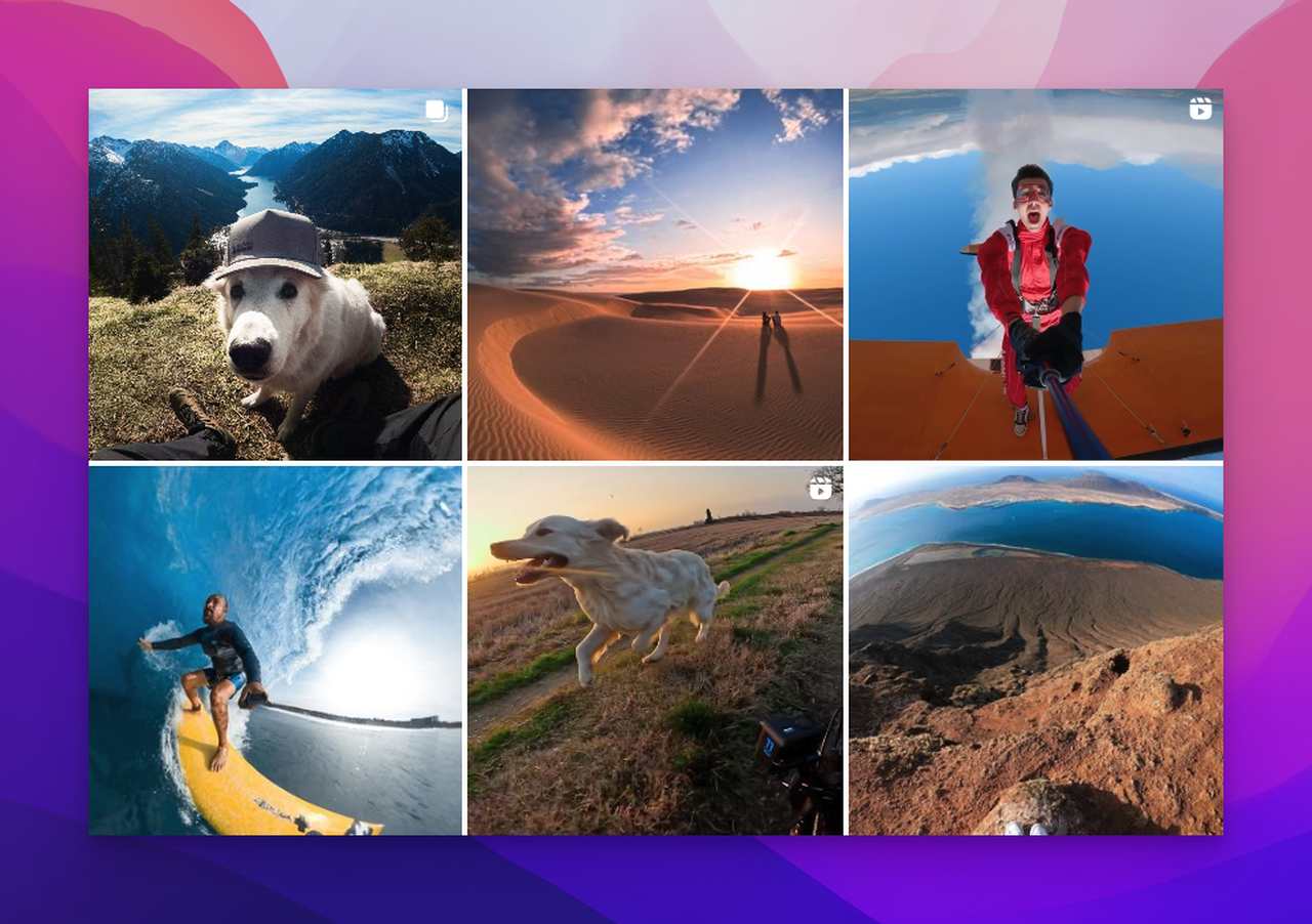 GoPro'nun müşterilerinin kameralarıyla çektiği en iyi görüntüleri paylaştığı Instagram akışı