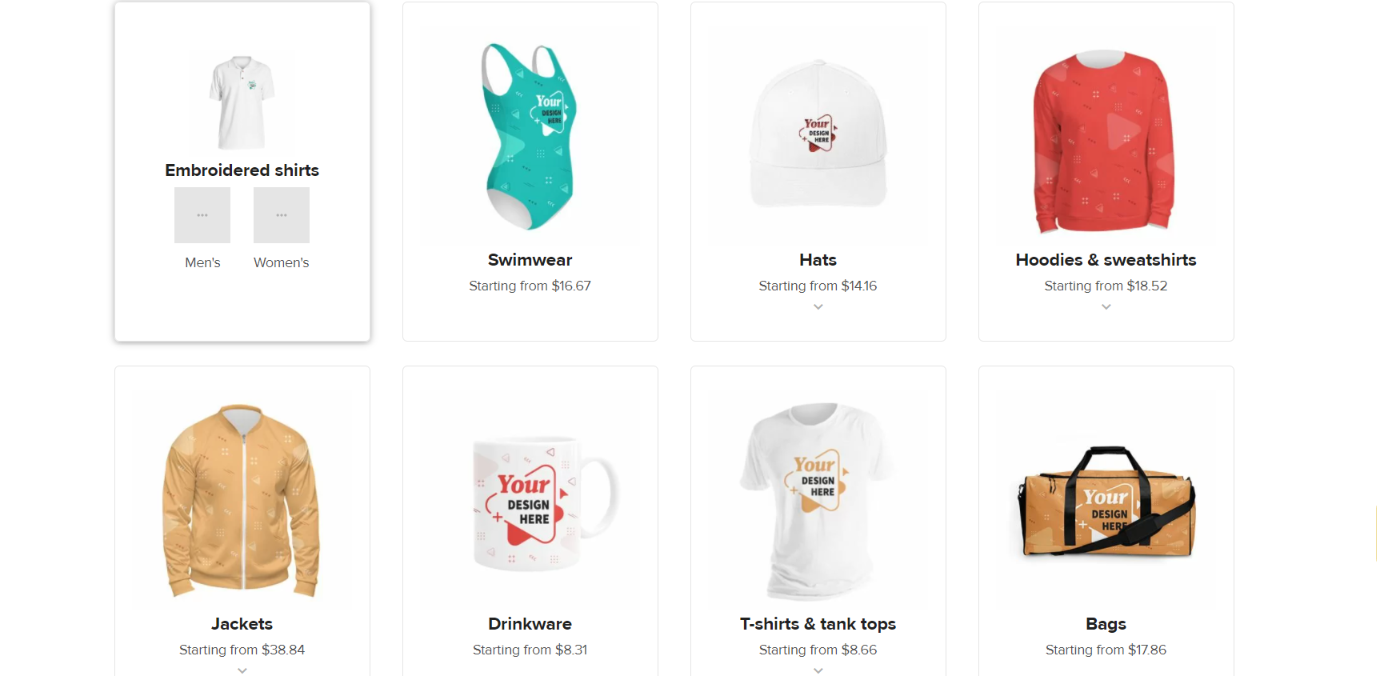 Printful print-on-demand integration page for Shopify stores