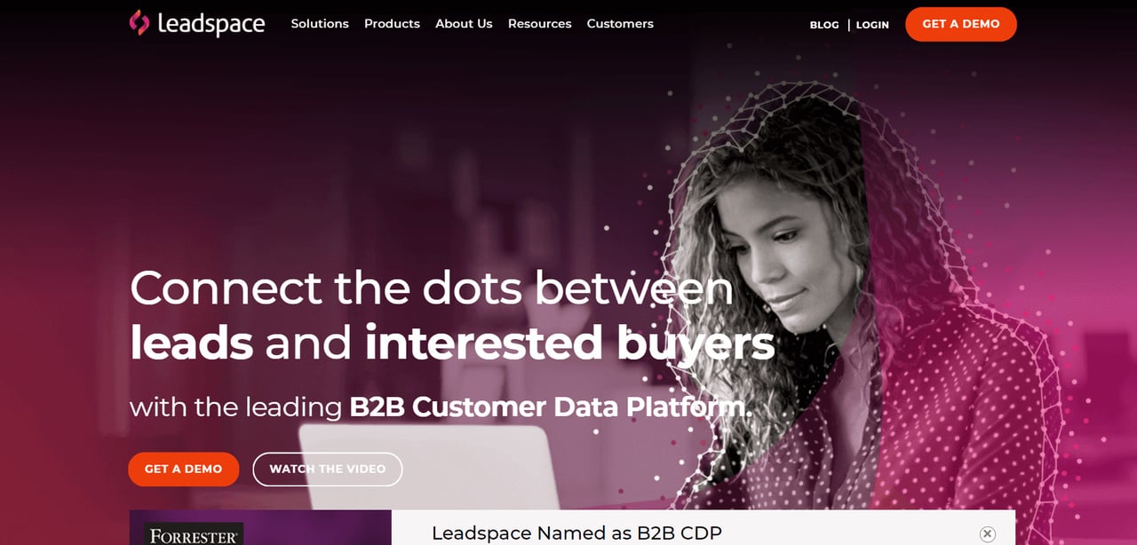 Leadspace ana sayfası