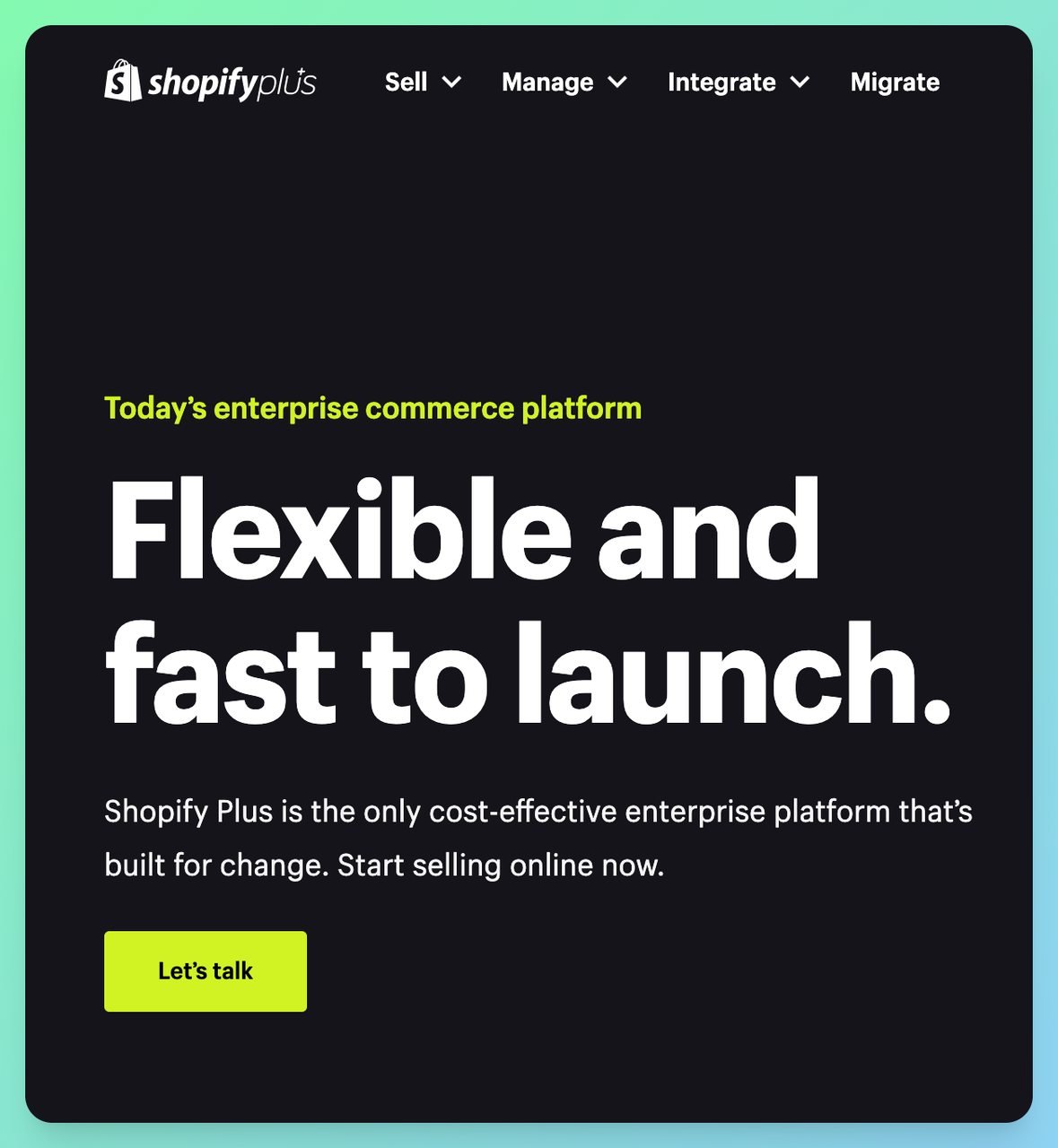 Shopify offers a plus plan that offers merchants a lot of flexibility and more options