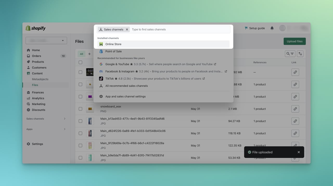 Shopify'de online mağaza arama çubuğunu vurgulama