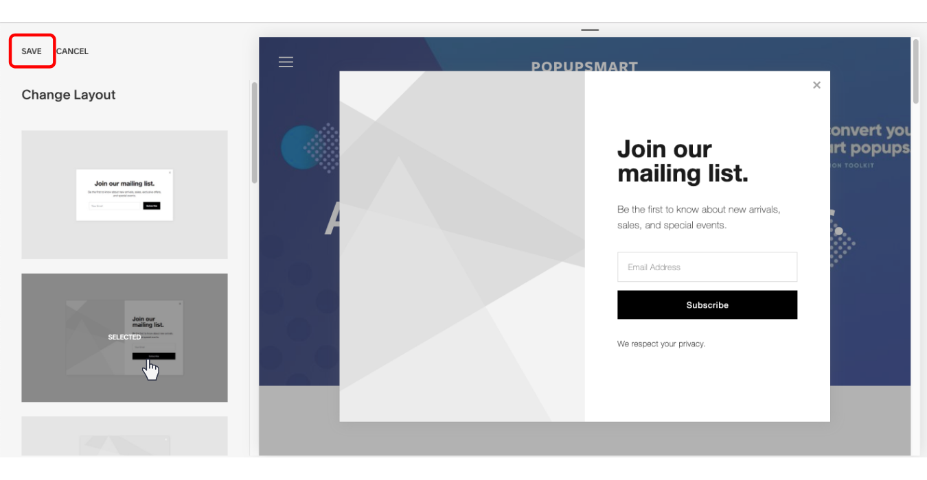 Creating a promotional pop-up window on your Squarespace website