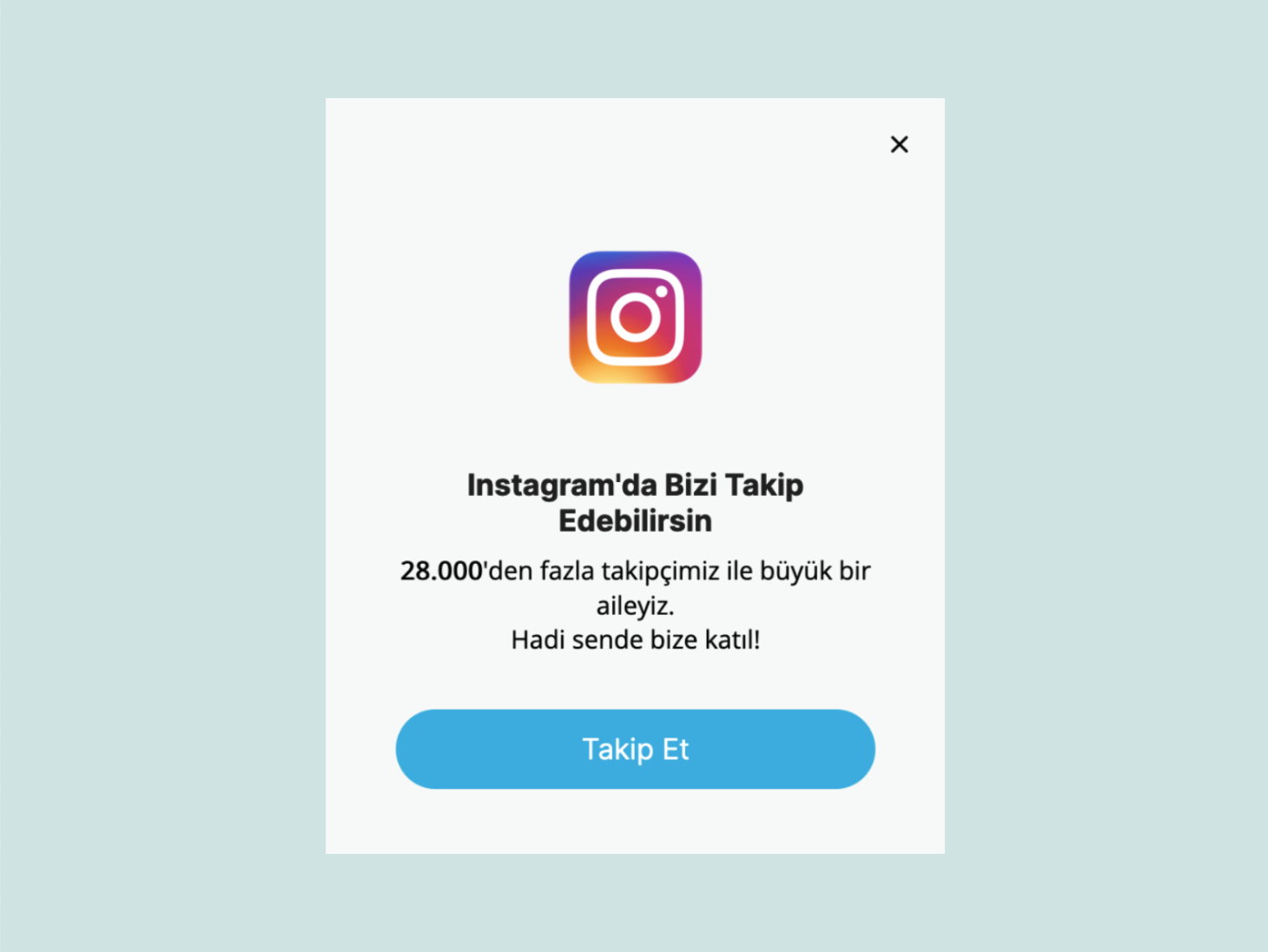 Instagram Connection Popup - Kanıt Instagram