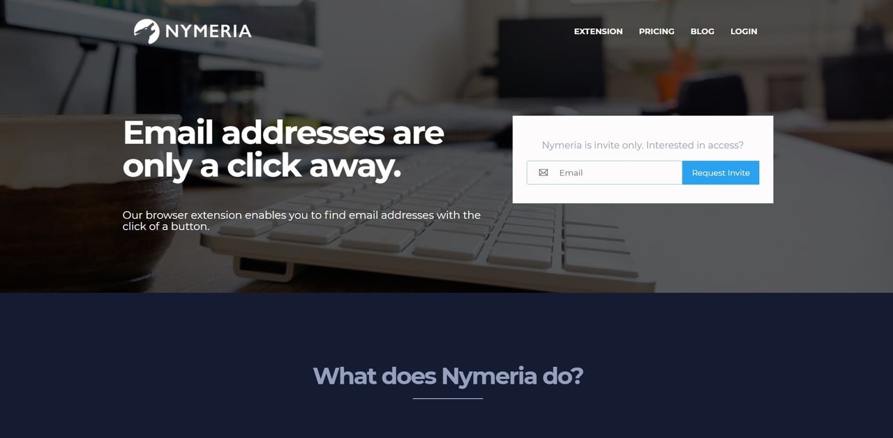 Nymeria email bulma aracı