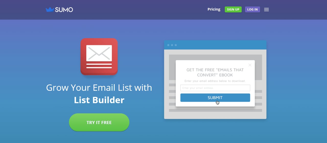 Sumo List Builder homepage