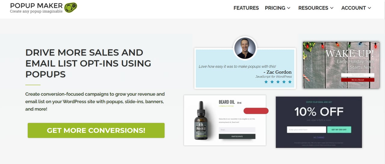 Popup Maker website