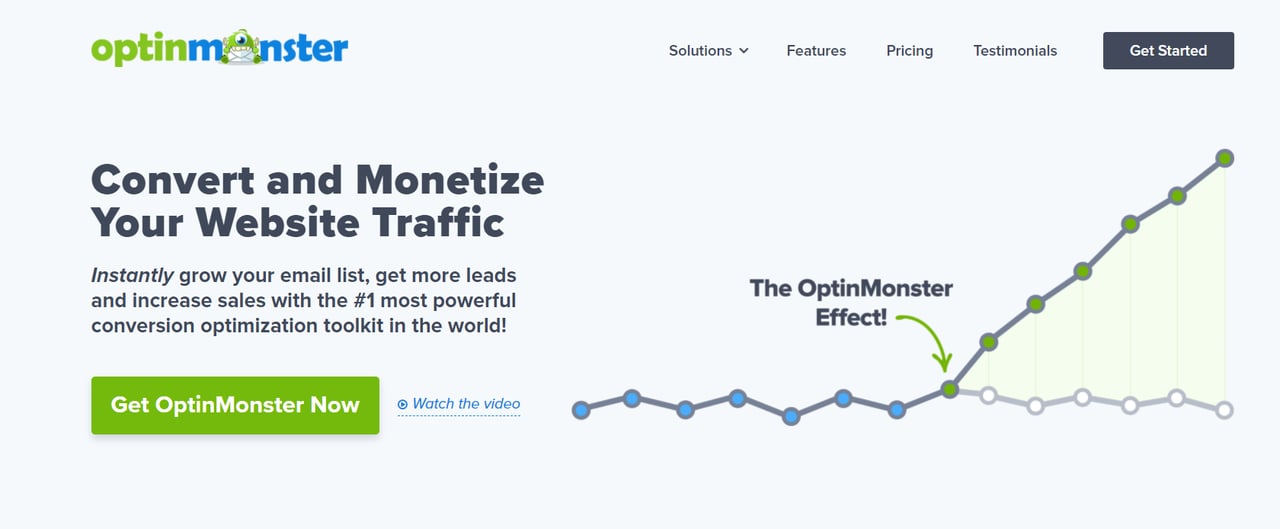 Optinmonster homepage