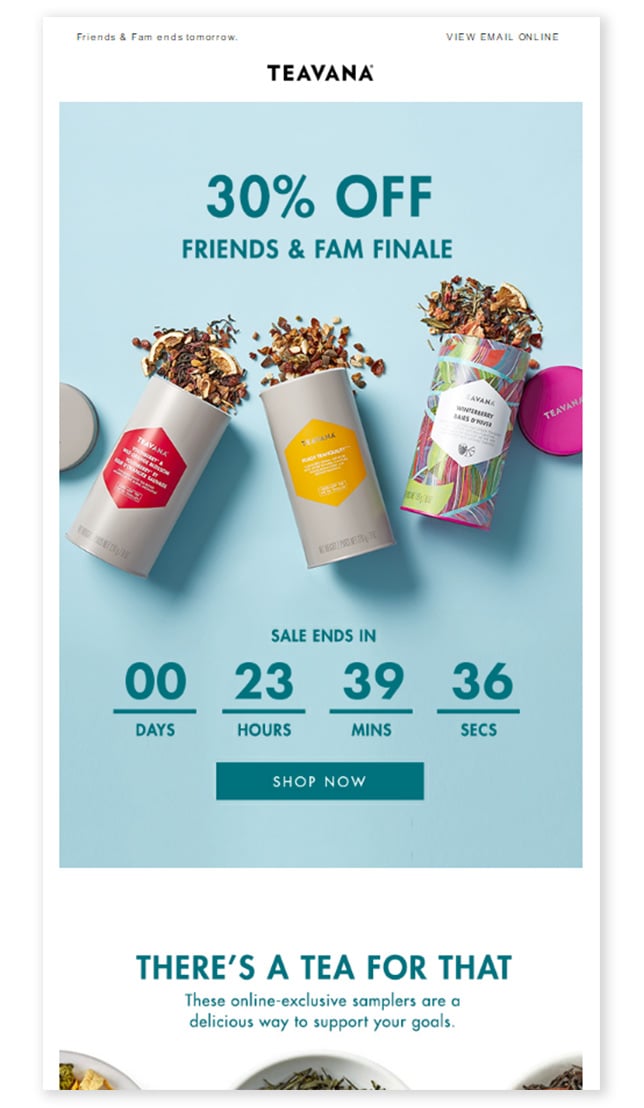 Second limited-time offer email variant with countdown