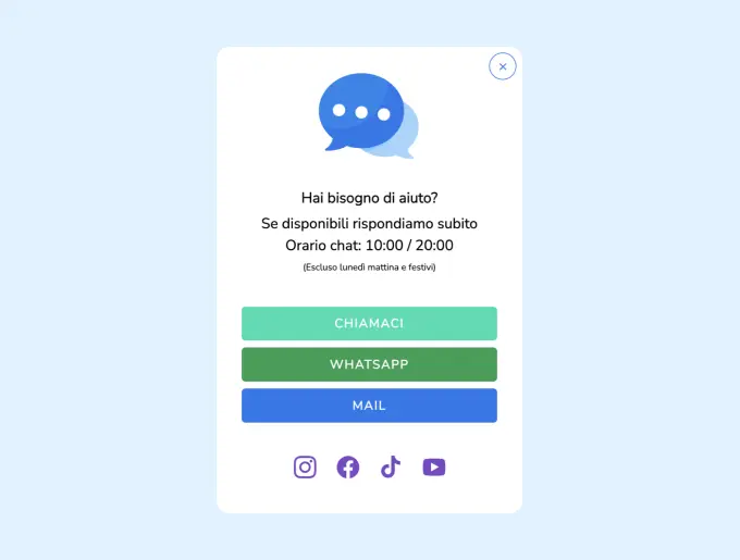sosyal etkileşim popup'ı