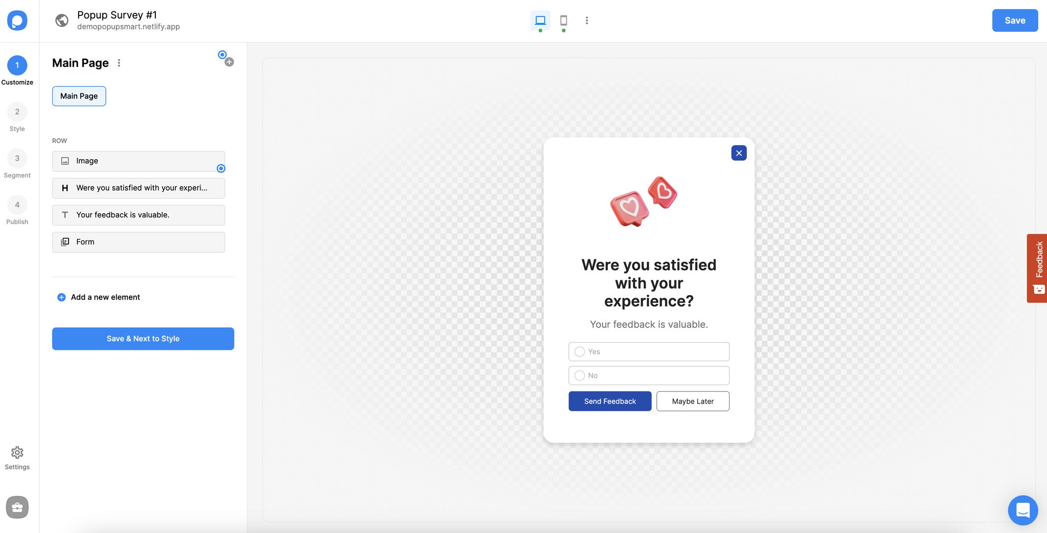 evet hayır popup örneği