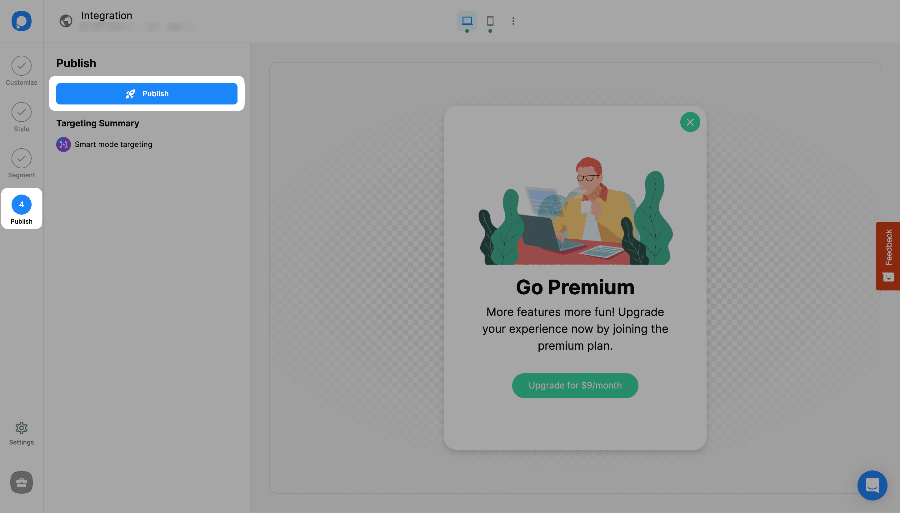 popupsmart kampanyanızı yayınlayın