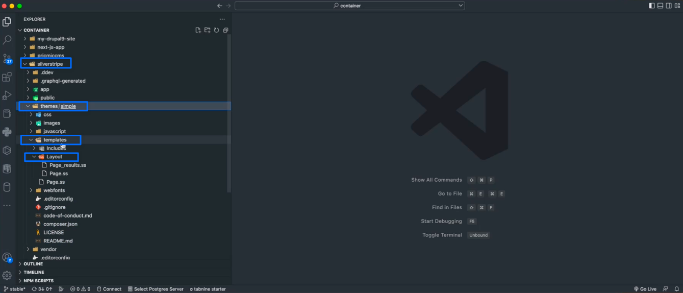 Navigating to Layout in Silverstripe