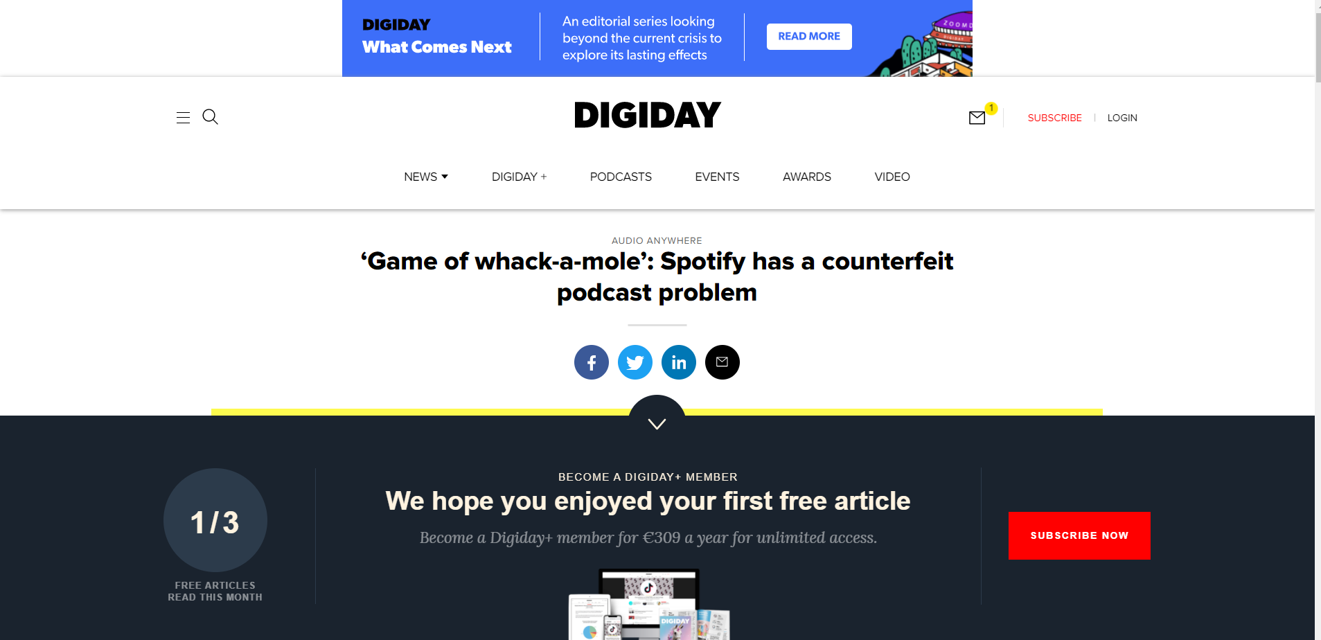 digiday popup ilhamı