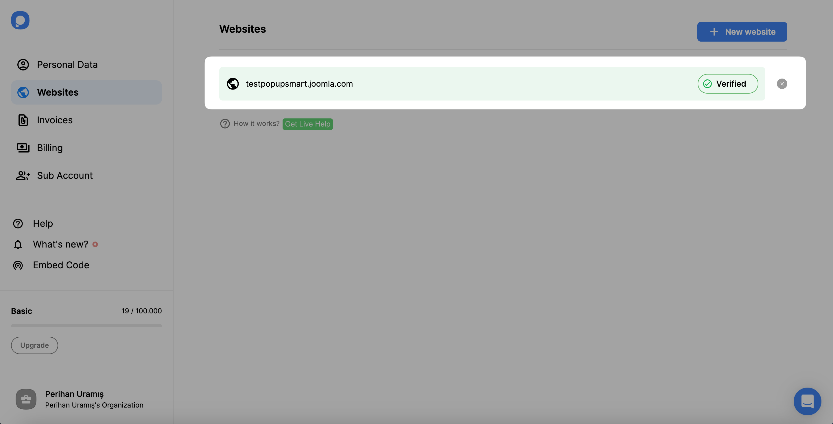 verified joomla site