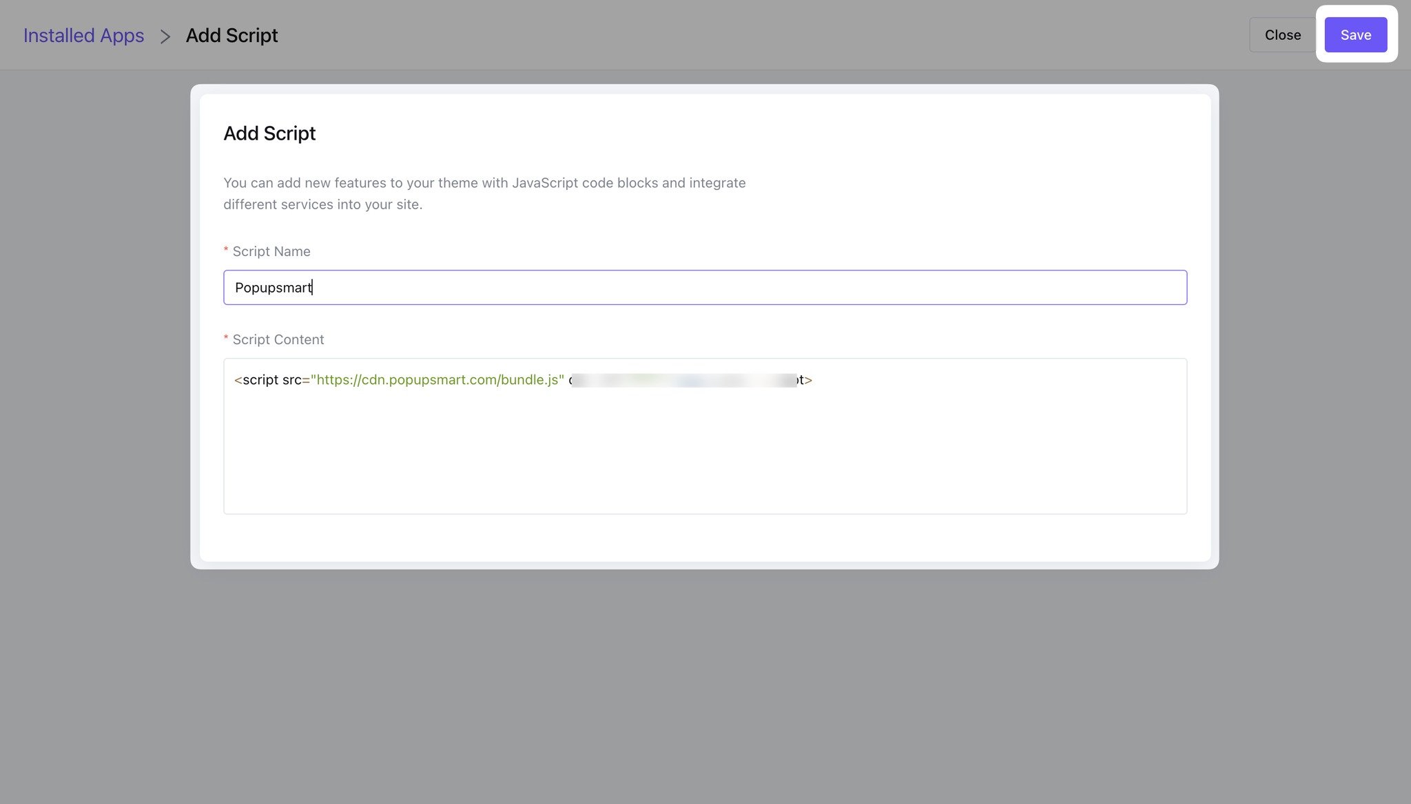 adding the embed code to ikas