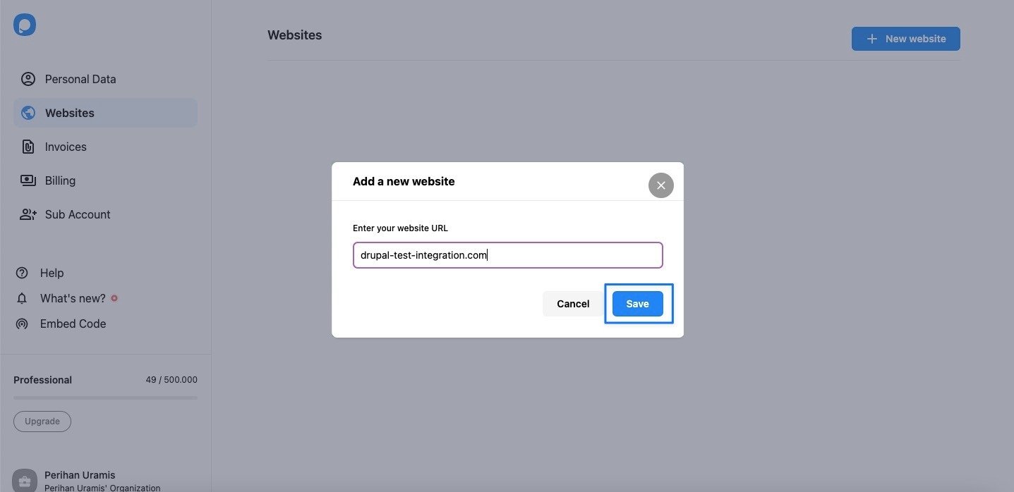 adding website ps