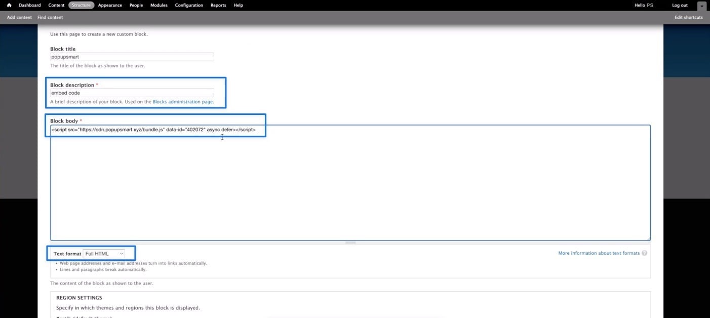 block body drupal