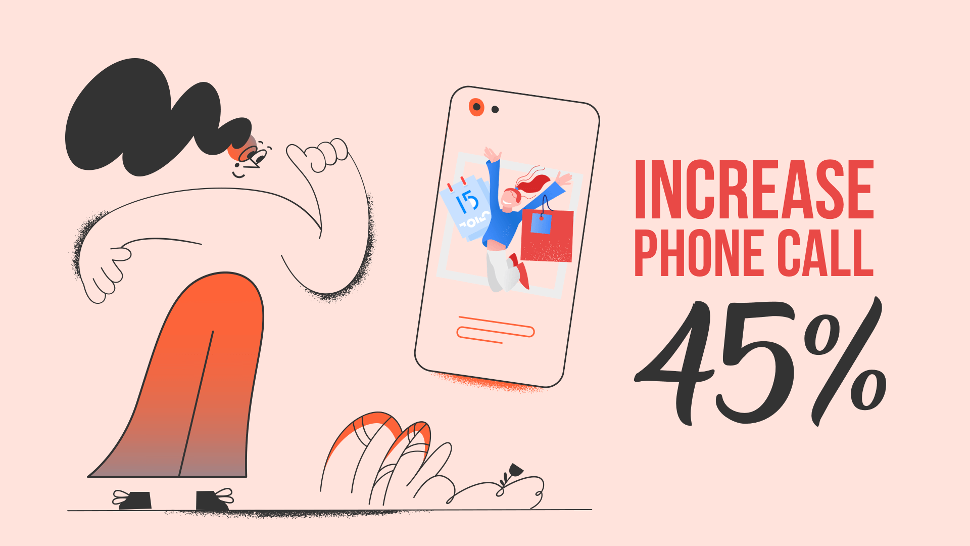 Telefon görüşmesi trafiğini %45'e kadar artırın.