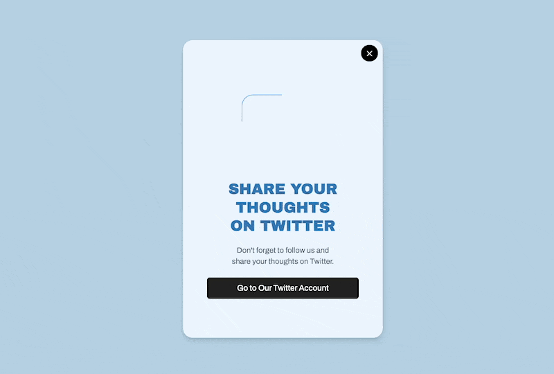 gain twitter followers popup