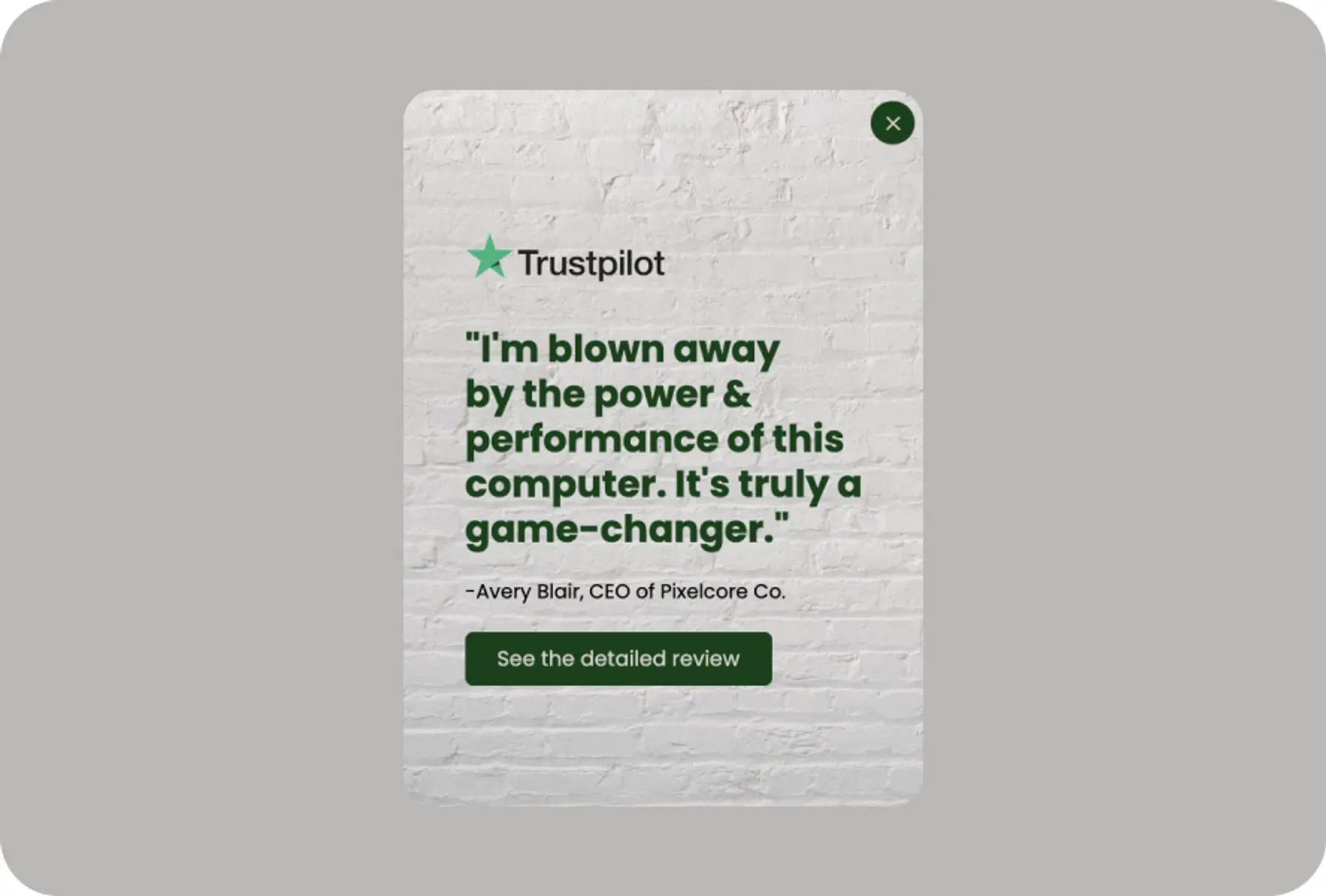 show endorsement popup