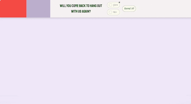 evet hayır geri bildirim popup'ı